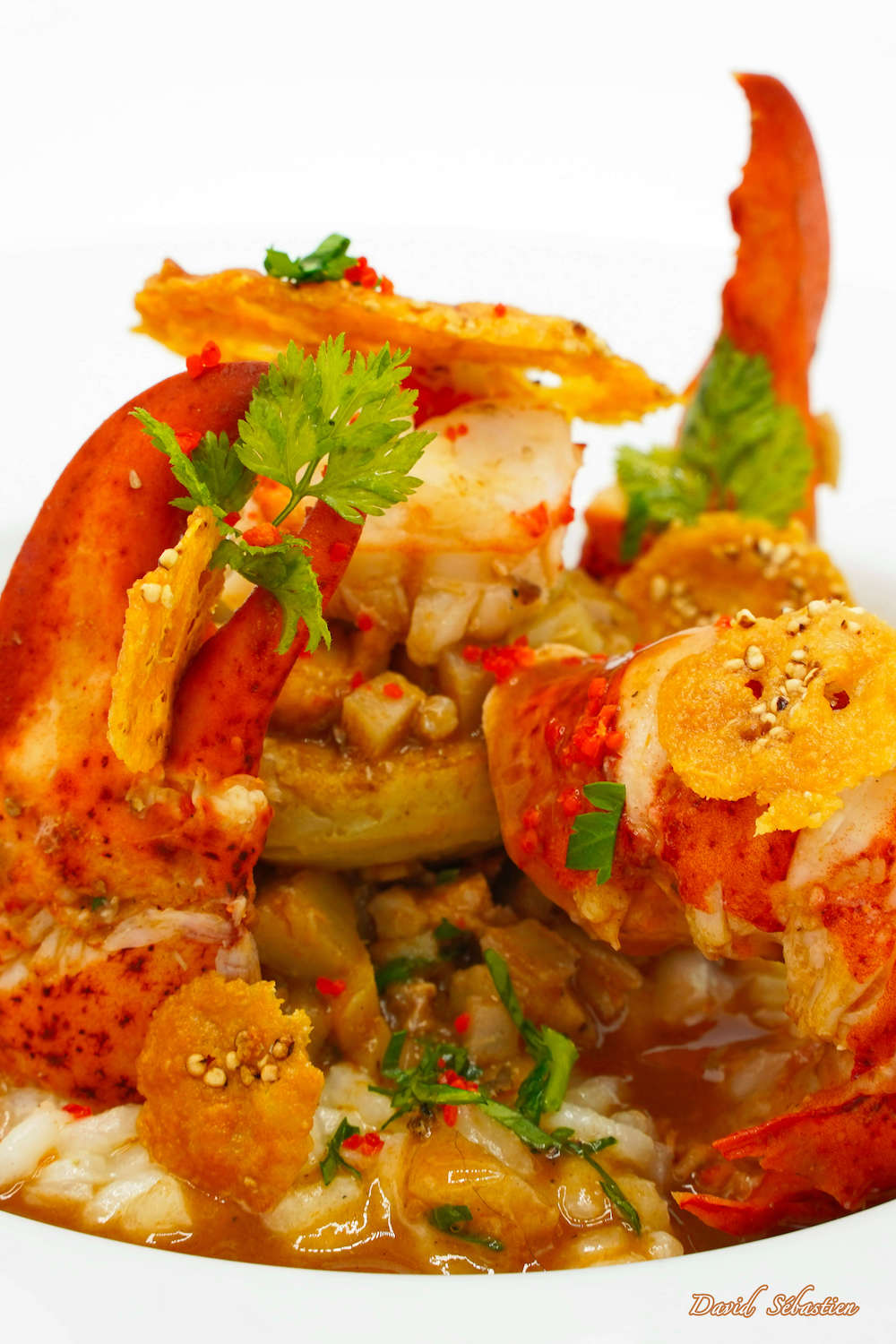 Cathdad créations Risotto au homard et artichauts